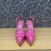 Valentino Garavani VLogo Pink Patent Slingback Heels 10cm