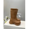 Balenciaga Brown Crocs Boots