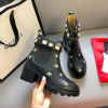 Gucci Embroidered leather ankle boot