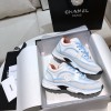 Chanel shoes blue/ white