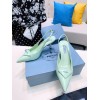 Prada Green Leather Slingback Pump