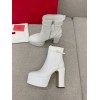 Valentino white boots