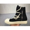 Rick Owens DRKSHDW Canvas High Top Leather 002