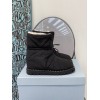 Prada padded nylon sherling black boot