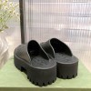 GUCCI Off-White Black Rubber GG Loafers