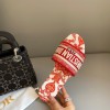Dior Dway red slippers