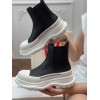 Alexander McQueen Boots Leather in Black