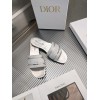 Dior silver slippers
