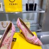Fendi pink FF heels