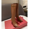 Valentino high brown boot