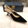 Dior J'adior slingblack black suede leather heels (6.5cm / 9cm)