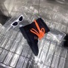 Balenciaga orange puffer boots