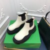 Bottega Veneta Short Boots in Black/ White