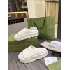 Gucci white flatforms