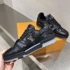 Louis Vuitton Monogram Eclipse Trainer black shoes