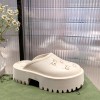 GUCCI Off-White Rubber GG Loafers