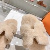 Hermes beige slippers