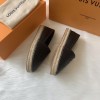 Louis Vuitton espadrillers black raffia
