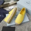 Prada Yellow cotton drill espadrilles