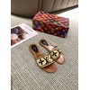 LV slippers Raffia Black