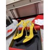 Christian Louboutin So Me 100 yellow leather heels