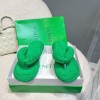 Bottega Veneta green slippers