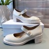 Dior D-Doll White Shiny Calfskin Pump
