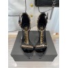 Tom Ford Padlock Chain Black patent heels