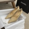 Chanel beige heels