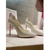 Louboutin White Patent 100mm Heels