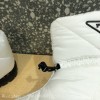 Prada padded nylon white boot