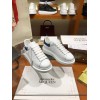 ALEXANDER MQUEEN Platform Trainers Blue Snake Effect