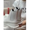 Alexander McQueen Boots Leather in White