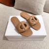 Dior brown D-club slides/ heeled sandals