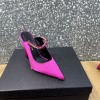 Versace Pink Crystal-Embellished Mule Heels