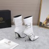 Versace white boots