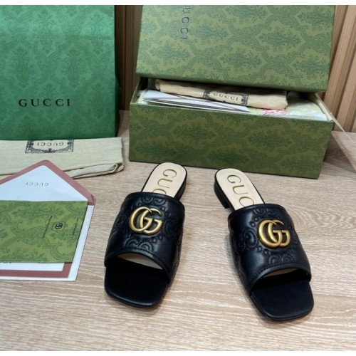 Gucci black slippers 02