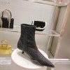 Prada black glitter boots