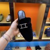 Hermes Black Flats