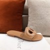 Dior brown D-club slides/ heeled sandals