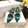 Manolo Blahnik Green Heeled Sandals
