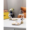 FENDI FIRST Fendace white heels 9.5cm