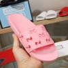 Gucci GG pink rubber slippers