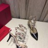 valentino black leather heels 7cm