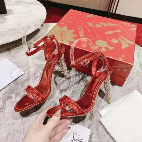 Christian Louboutin Lipstrass Queen Red 100 mm Heels