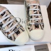 Dior embroided pink shoes