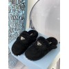 Prada black sherling flats