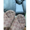 Gucci brown flatform slippers