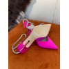 JIMMY CHOO Pink Saeda 100 Hotfix Heels
