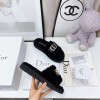 Dior black slippers
